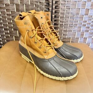 L.L. Bean Men's Brown and Tan Snow Boots